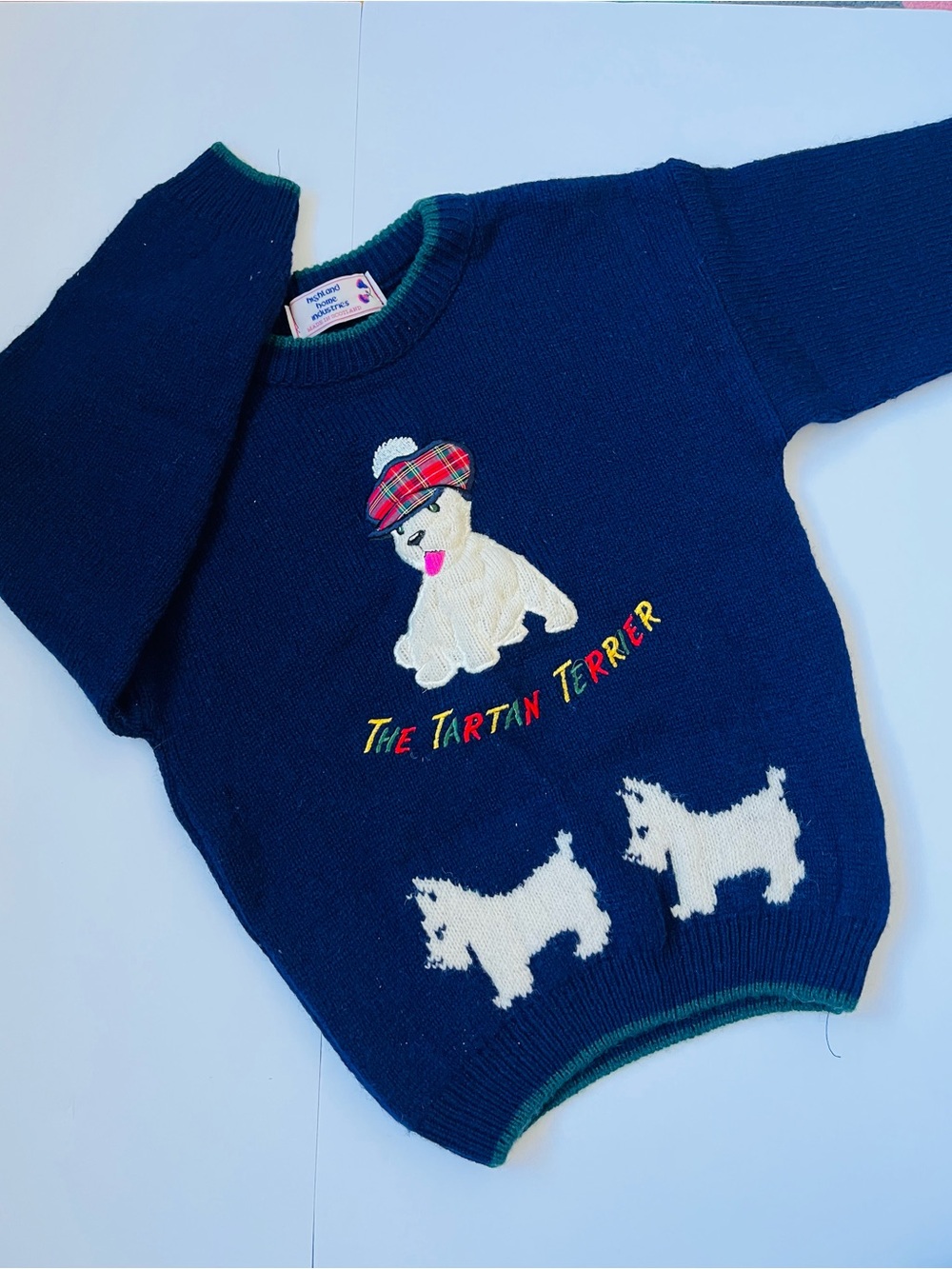 Kids Classic Highland Home Industries The Tartan Terrier' Sweater